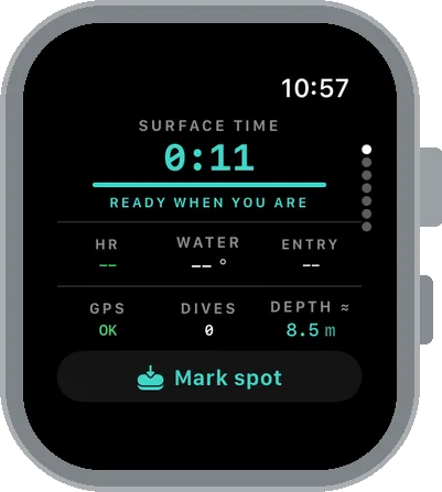 Surface: surface time 0:11, ready when you are